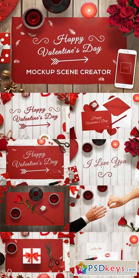 Valentine Mockup Scene Creator 509260
