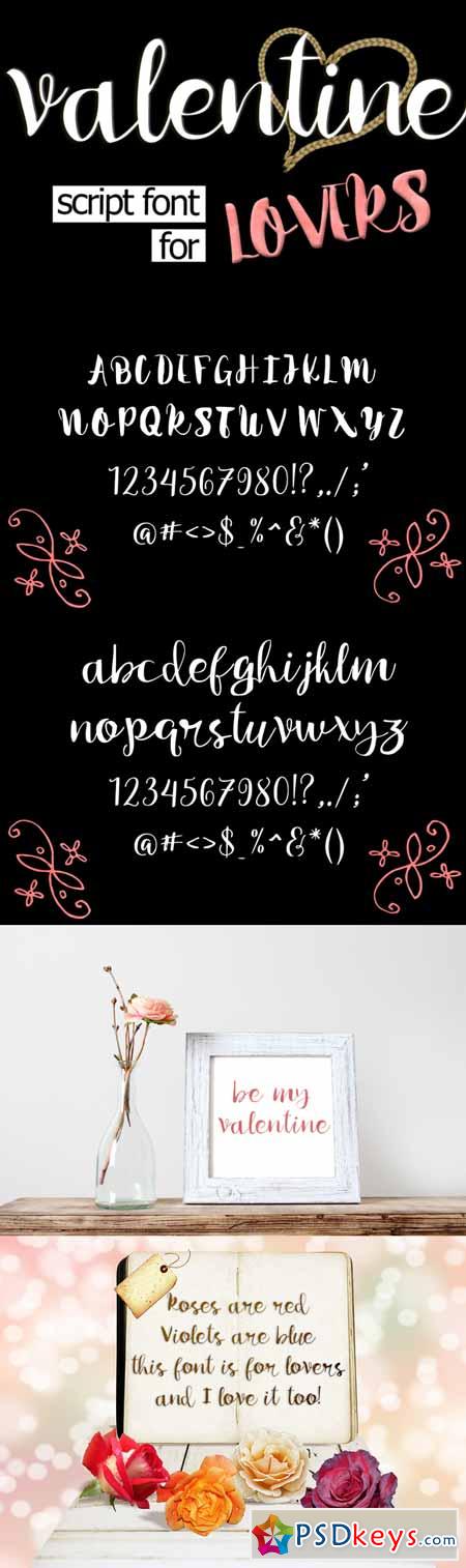 Valentine - A Script Font For Lovers