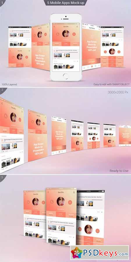 iPhone Apps Mock-ups 23399