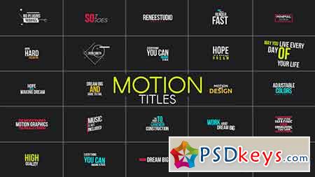 Motion Titles - After Effects Projects