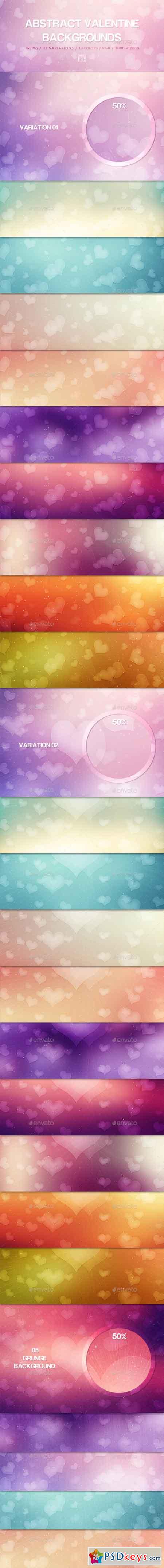 25 Abstract Valentine Backgrounds 14381937