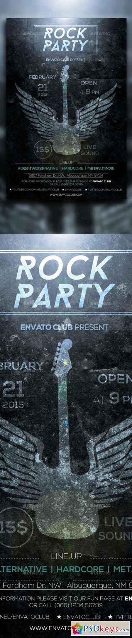 Rock Party Dark Flyer 10140167