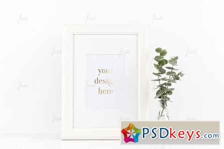 Styled Stock White Frame Mockup