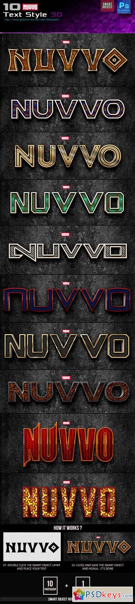 Nuvvo 3D Text Style 14491747