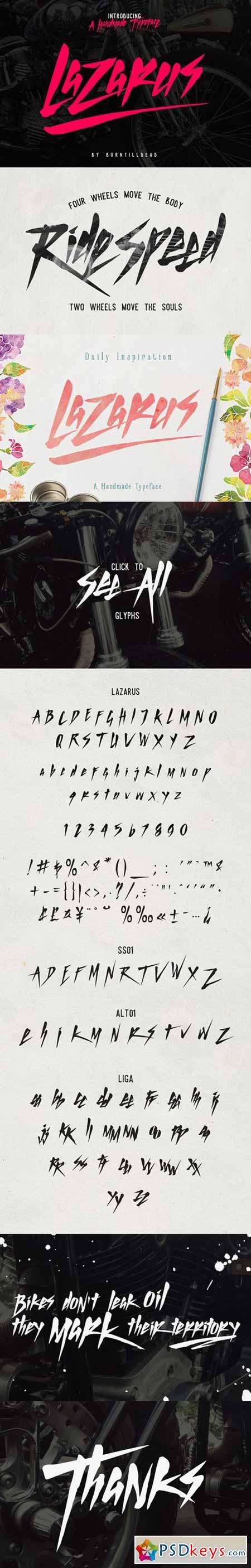 Lazarus Script Font 523631