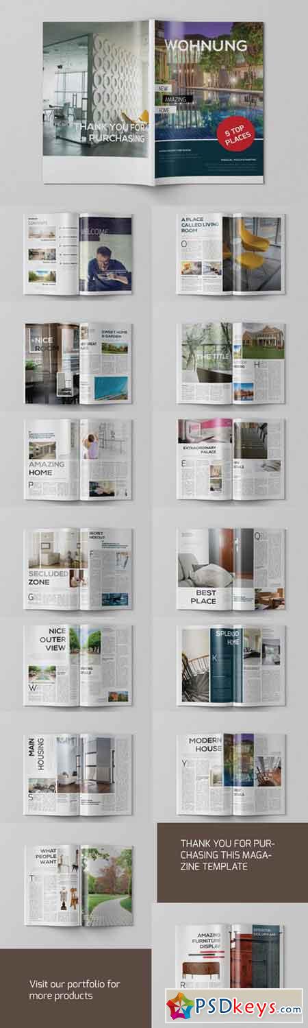 Wohnung Magazine Template 493046