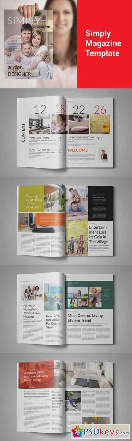 Simply Magazine Template 535863