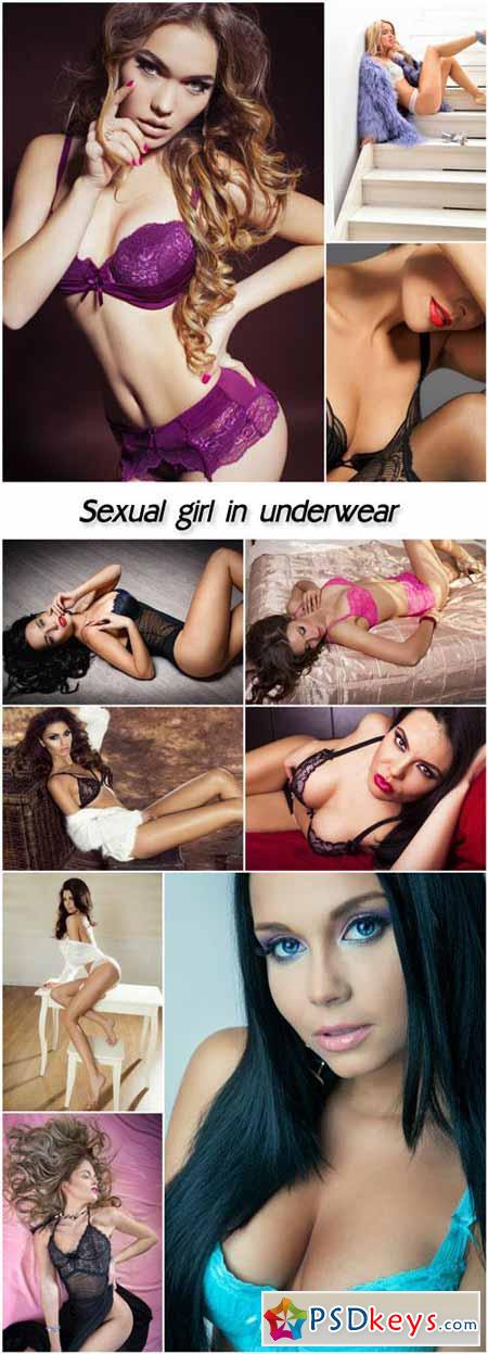 Sexual girl in different underwear