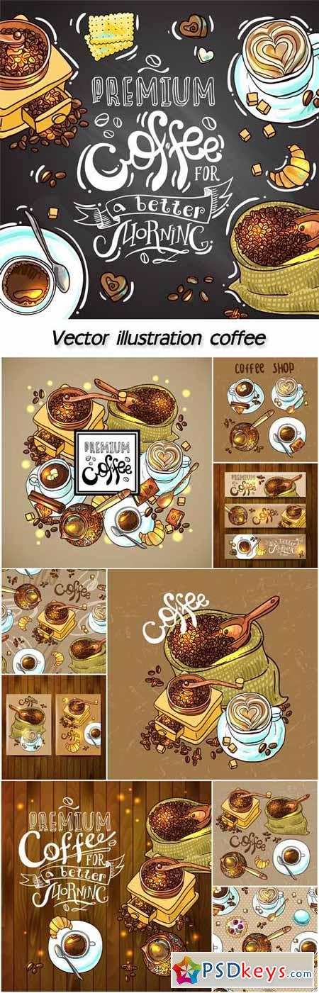Sketch vector illustration coffee