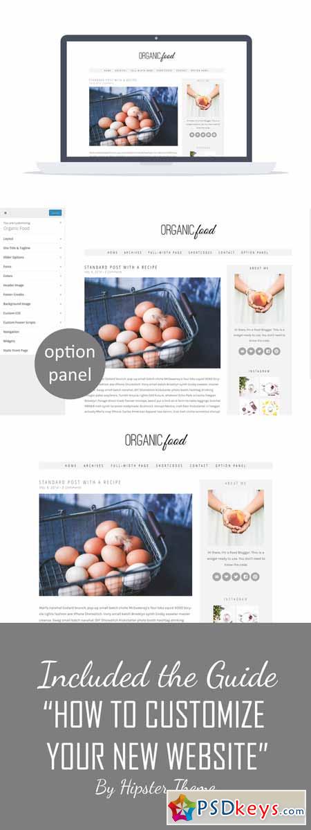 Organic Food-Recipe Wordpress 237230