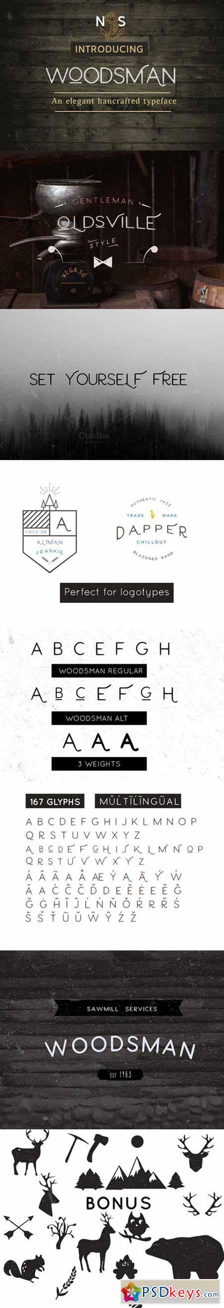 Woodsman Typeface 537530