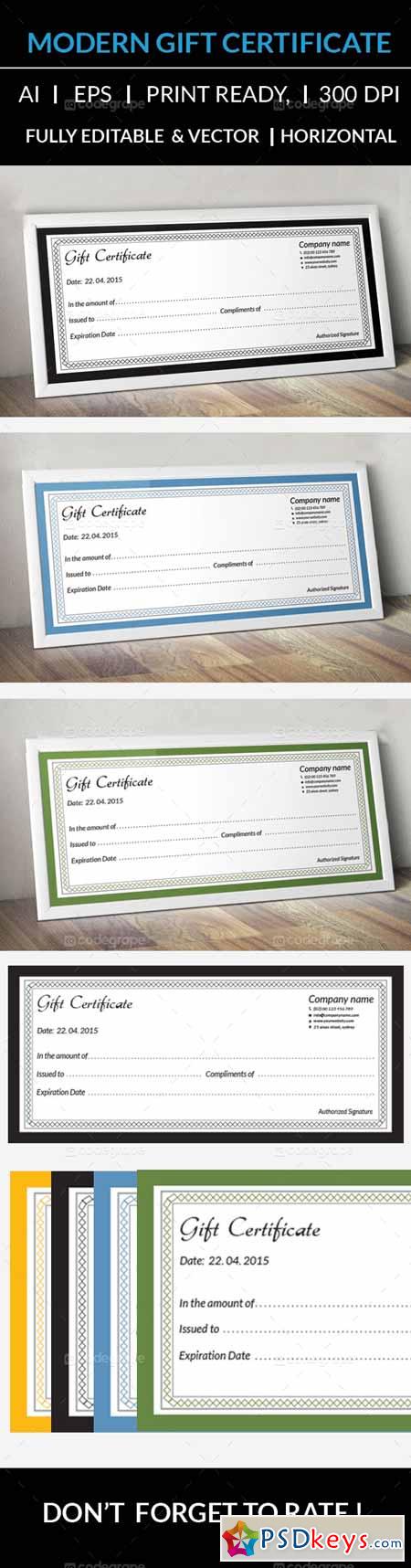 Clean Gift Certificate 5953