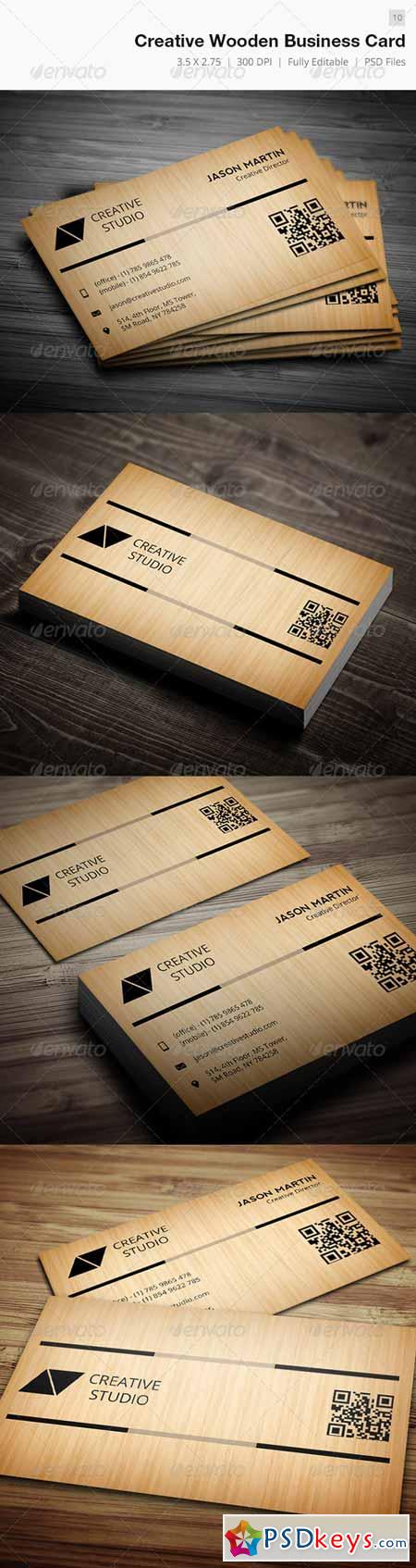 Creative Wooden Business Card - 10 5637141