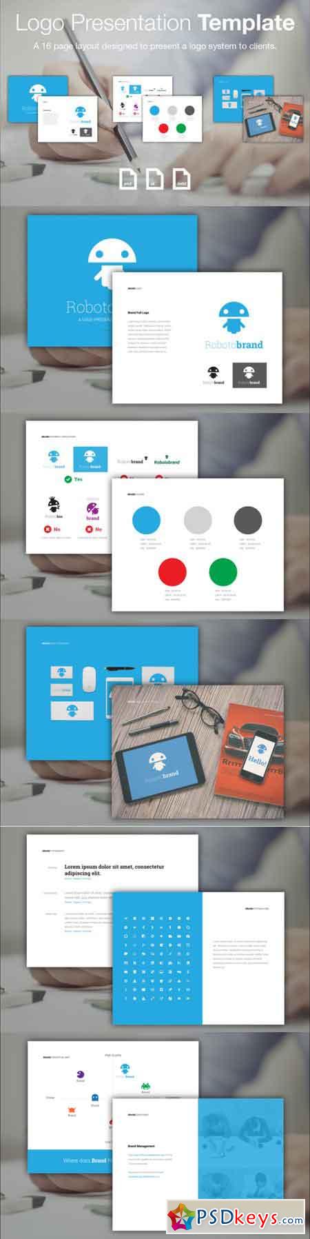 Logo Presentation Template 542453 » Free Download Photoshop Vector ...