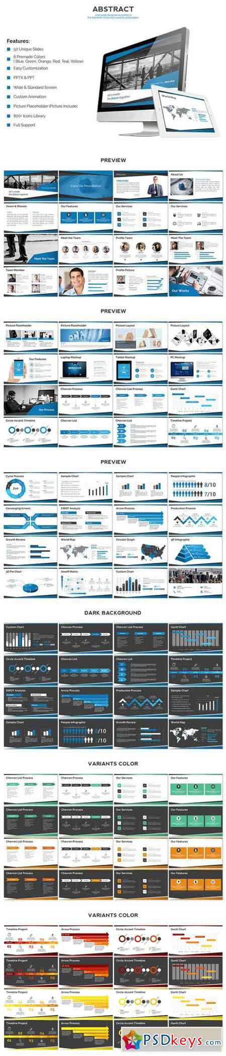 Abstract - Powerpoint Theme Template 540879