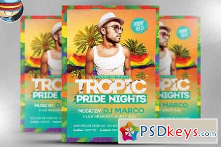 Tropical Pride Nights Flyer Template 542727