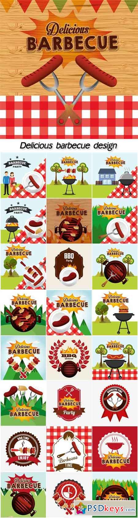 Delicious barbecue design