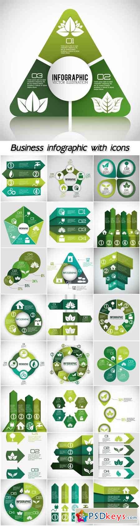 Business infographic with icons
