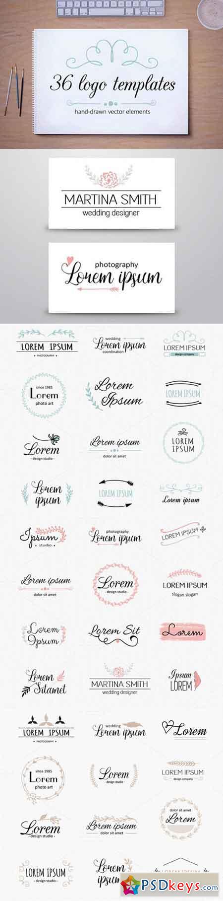 Vector logo templates. Logotypes 536373