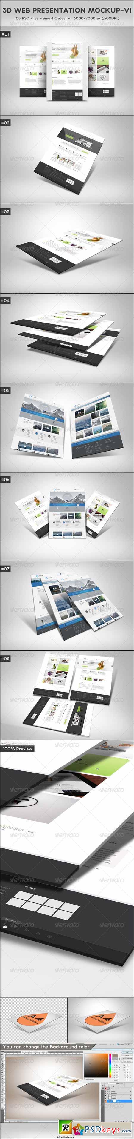 3D Web Presentation Mockup (V1) 5505214