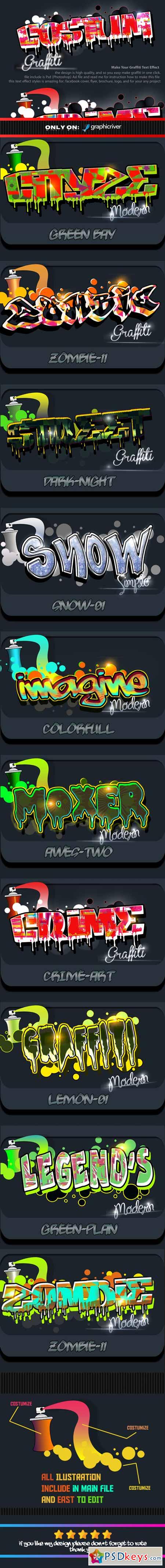 Costum Graffiti Text Effect Styles Vol 2 14403480