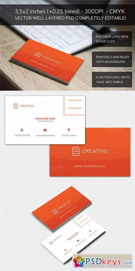 Red Essential Business Card 162484