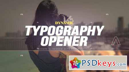 Dynamic Typography Opener - After Effects Projects