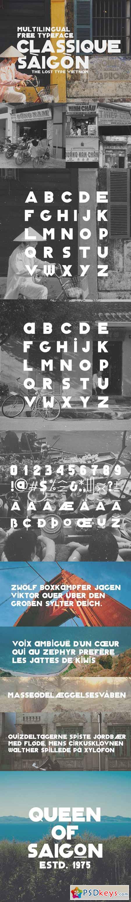 Classique Saigon Typeface
