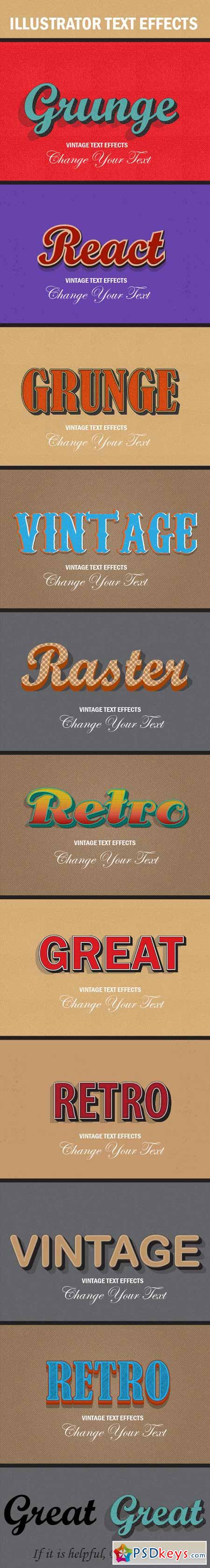 Retro Vintage Text Effects 11304957