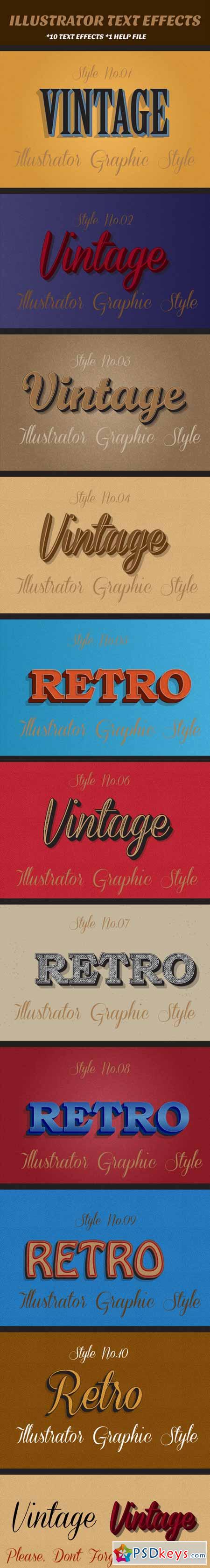 Retro Vintage Text Effects 12607083