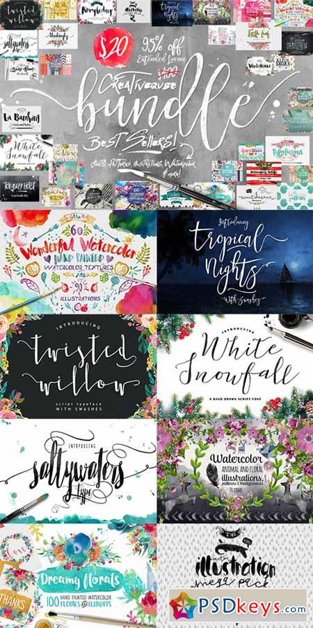 Bundle of Fonts and Graphics 542654