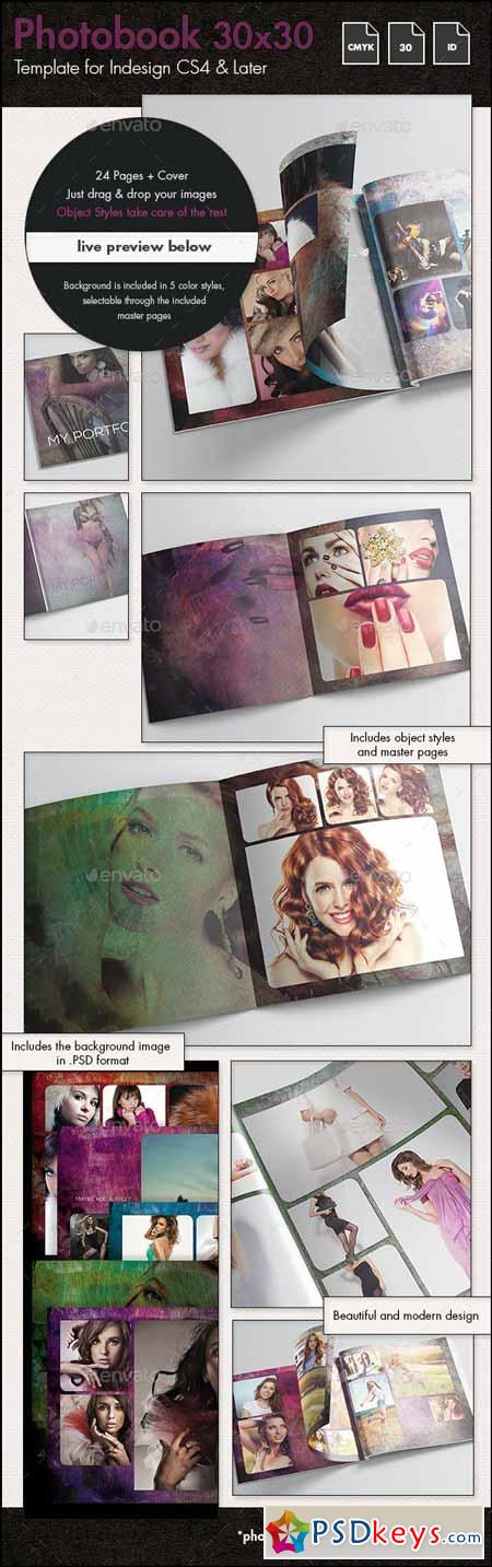 Photobook Fashion Album Template - 30x30cm 12713573