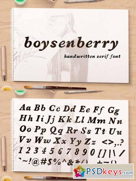 Boysenberry Display Font 553091