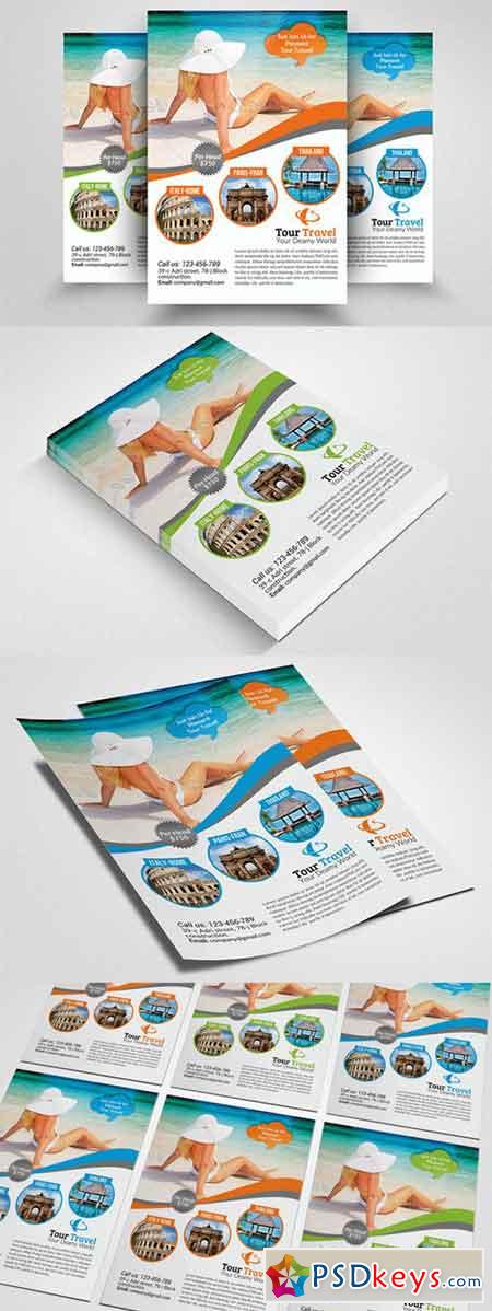 Tour Travel Agency Flyer Template 552392