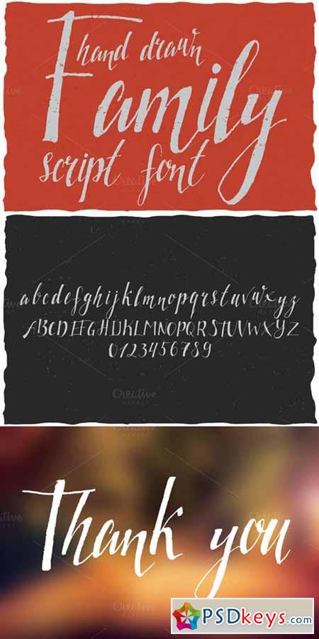 Family Hand Drawn Font 555280