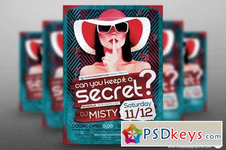 Secret Party Flyer Template 558832