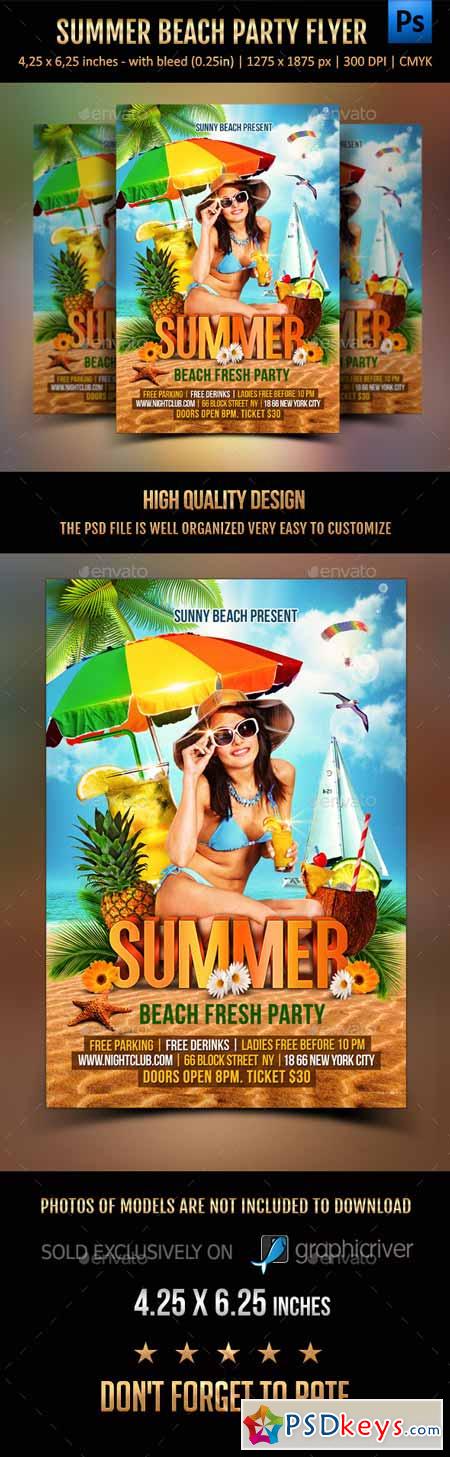 Summer Beach Party Flyer 11668150