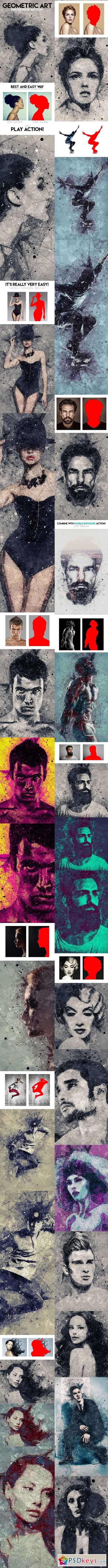 Geometric Art Photoshop Action 15013925