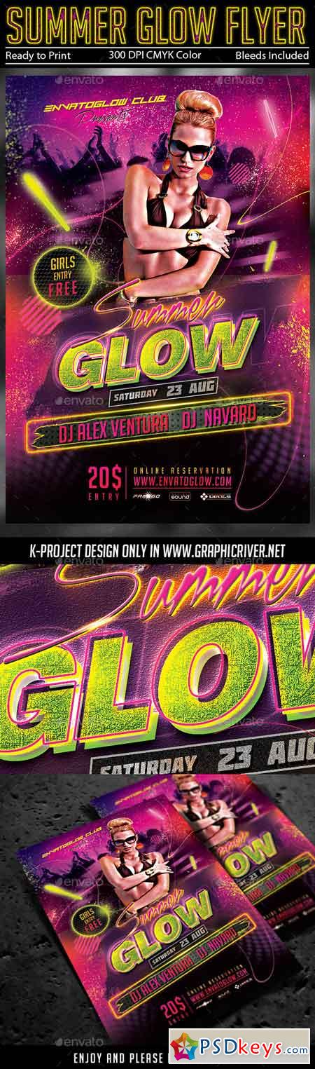 Summer Glow Party Flyer 11539022