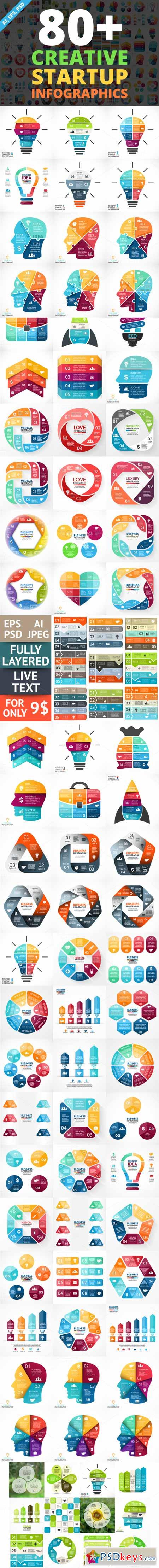 Creative Infographics. PSD Included! 550213