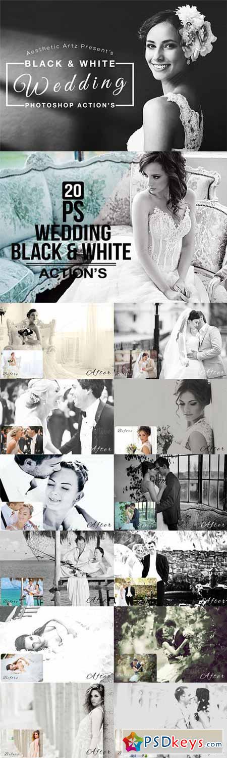 Black & White Wedding Actions 319360