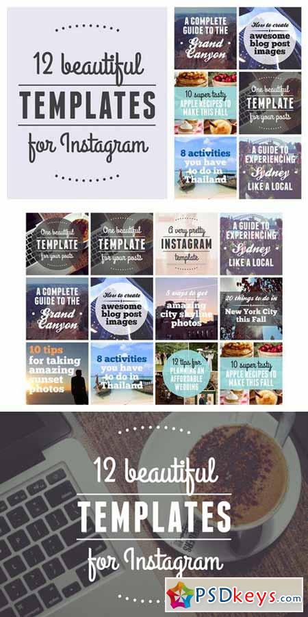 12 beautiful templates for Instagram 566302