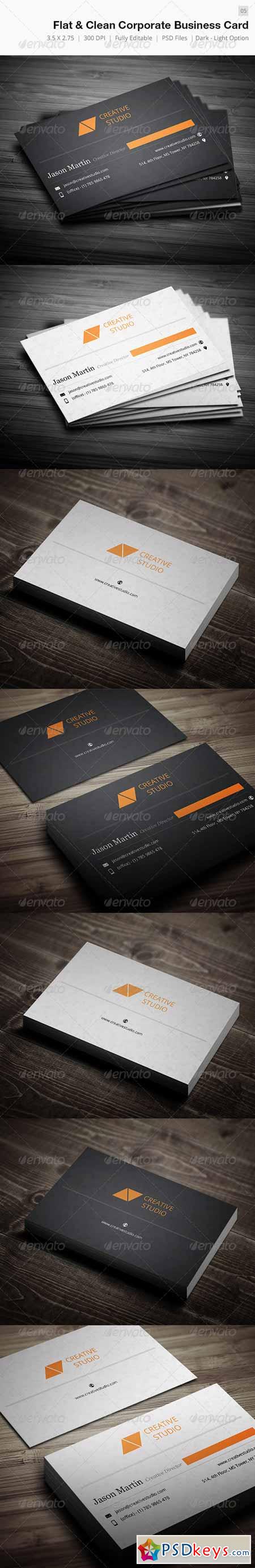 Dual Clean Corporate Business Card - 05 5563266