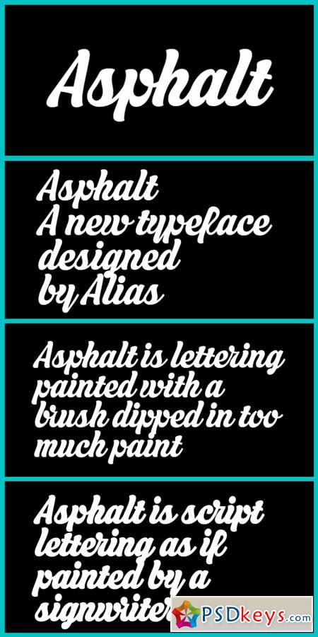 Asphalt Font Family