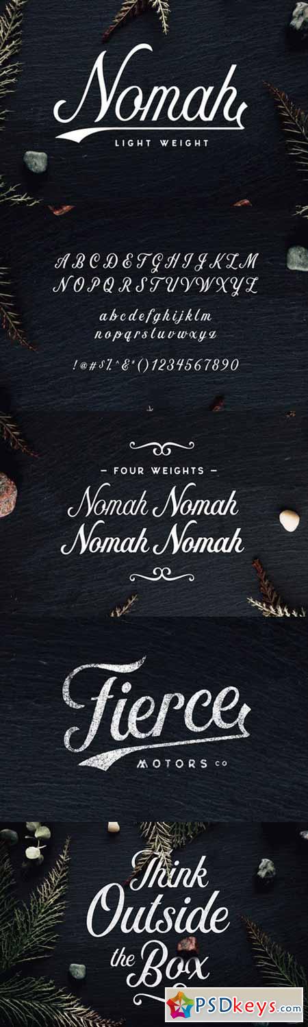 Nomah Light Script Font 566281