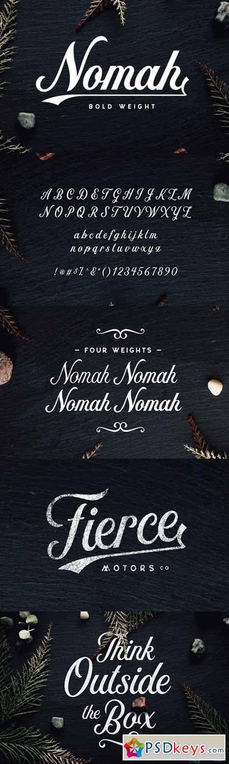 Nomah Bold Script Font 566255