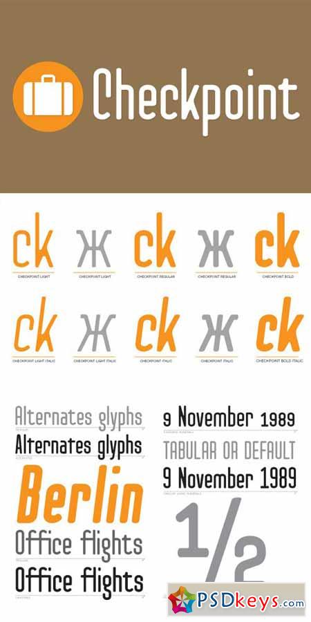 Checkpoint Font Family $60