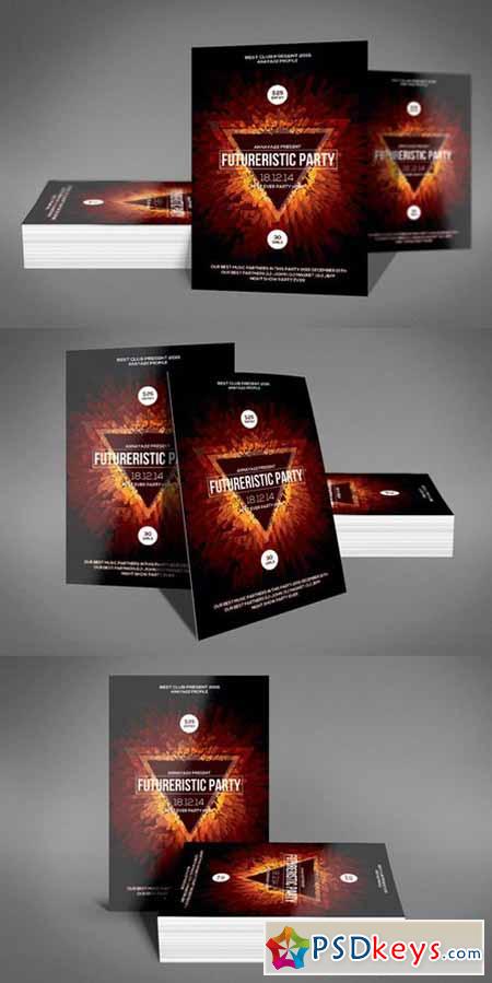 Bright Abstract Flyer Psd Template 561369