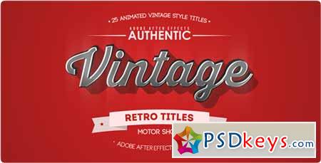 25 Animated Vintage Titles - After Effects Projects