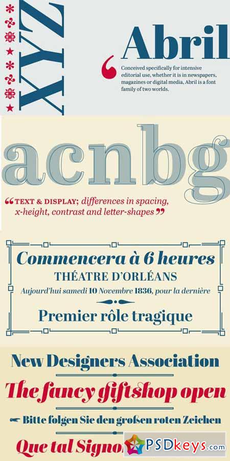 Abril Font Family Complete $745